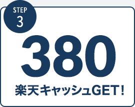 STEP3 380ポイントGET！